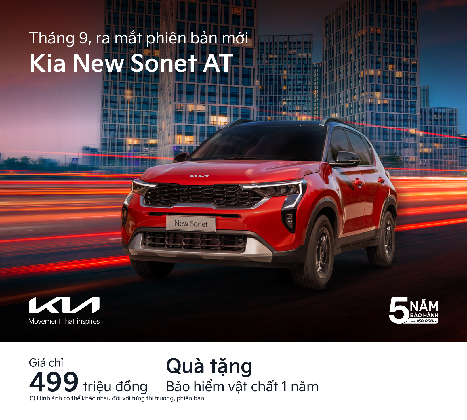 Tháng 9, Kia Sonet thêm phiên bản 1.5 AT mới, giá bán chỉ 499 triệu đồng